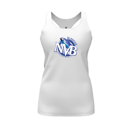 [CUS-DFW-RCBK-PER-WHT-FYS-LOGO1] Racerback Tank Top (Female Youth S, White, Logo 1)