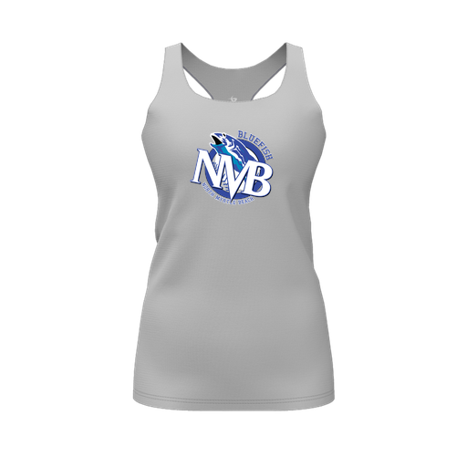 [FT0TRBGY-FYS-LOGO1] Decker Racerback Tank Top (Female Youth S, Gray, Logo 1)