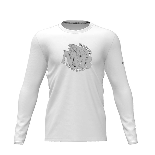 [CUS-DRIF-TEES-PER-CNK-LSL-WHT-YXS-LOGO1] Dri Fit Performance T-Shirt (Youth XS, White, Logo 1, Long Sleeve)