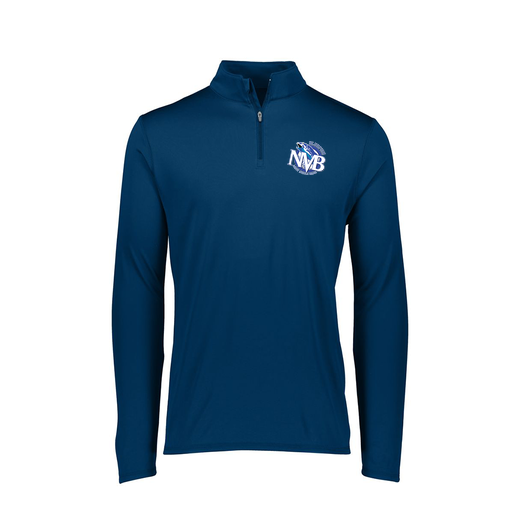 [FTLQFLNV-FAXS-LOGO1] Ladies Flex-Lite 1/4 Zip Shirt (Female Adult XS, Navy, Logo 1)