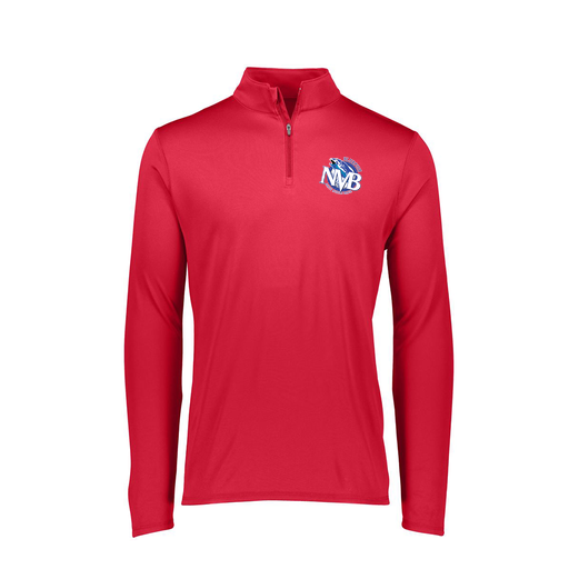 [FTLQFLRD-FAXS-LOGO1] Ladies Flex-Lite 1/4 Zip Shirt (Female Adult XS, Red, Logo 1)