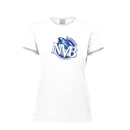 [FTSCUBWH-FAXS-LOGO1] Decker Women's Tri-Blend T-Shirt - Short Sleeve (Female Adult XS, White, Logo 1)