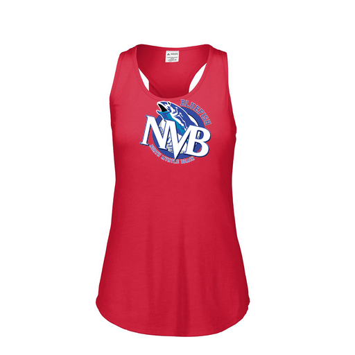 [3078.V96.S-LOGO1] Ladies Tri Blend Tank Top (Female Adult S, Red, Logo 1)