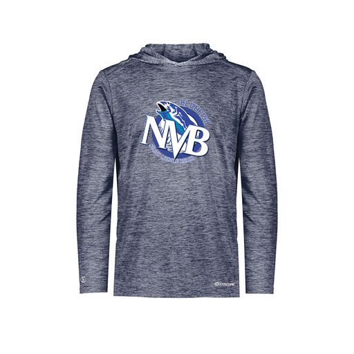 [FOLHCGNV-AS-LOGO1] Decker Men's Charge Hoodie (Adult S, Navy, Logo 1)