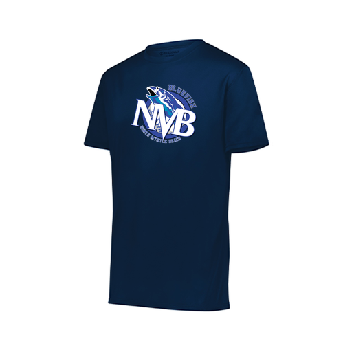 [222819.065.XXS-LOGO1] Youth Movement Dri Fit Shirt (Youth XXS, Navy, Logo 1)