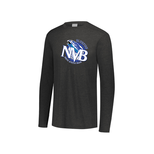 [FTLCUBBK-YS-LOGO1] Decker Youth Tri-Blend T-Shirt - Long Sleeve (Youth S, Black, Logo 1)