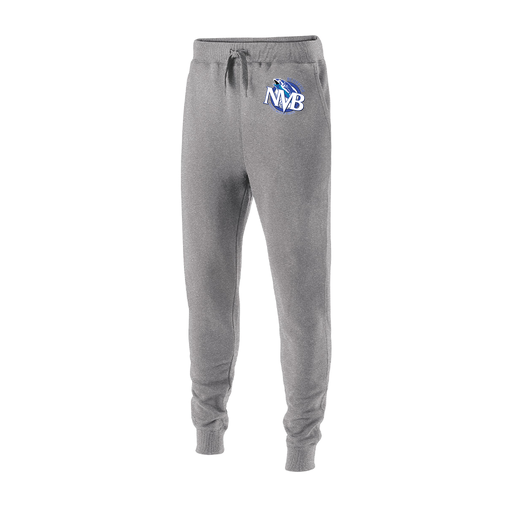 [229648.017.S-LOGO1] Youth 60/40 Fleece Jogger (Youth S, Silver, Logo 1)