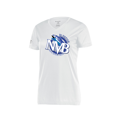 [222820.005.S-LOGO1] Ladies Movement Dri Fit Shirt (Female Adult S, White, Logo 1)