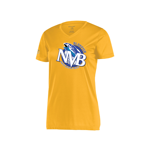 [222820.023.S-LOGO1] Ladies Movement Dri Fit Shirt (Female Adult S, Athletic Gold, Logo 1)